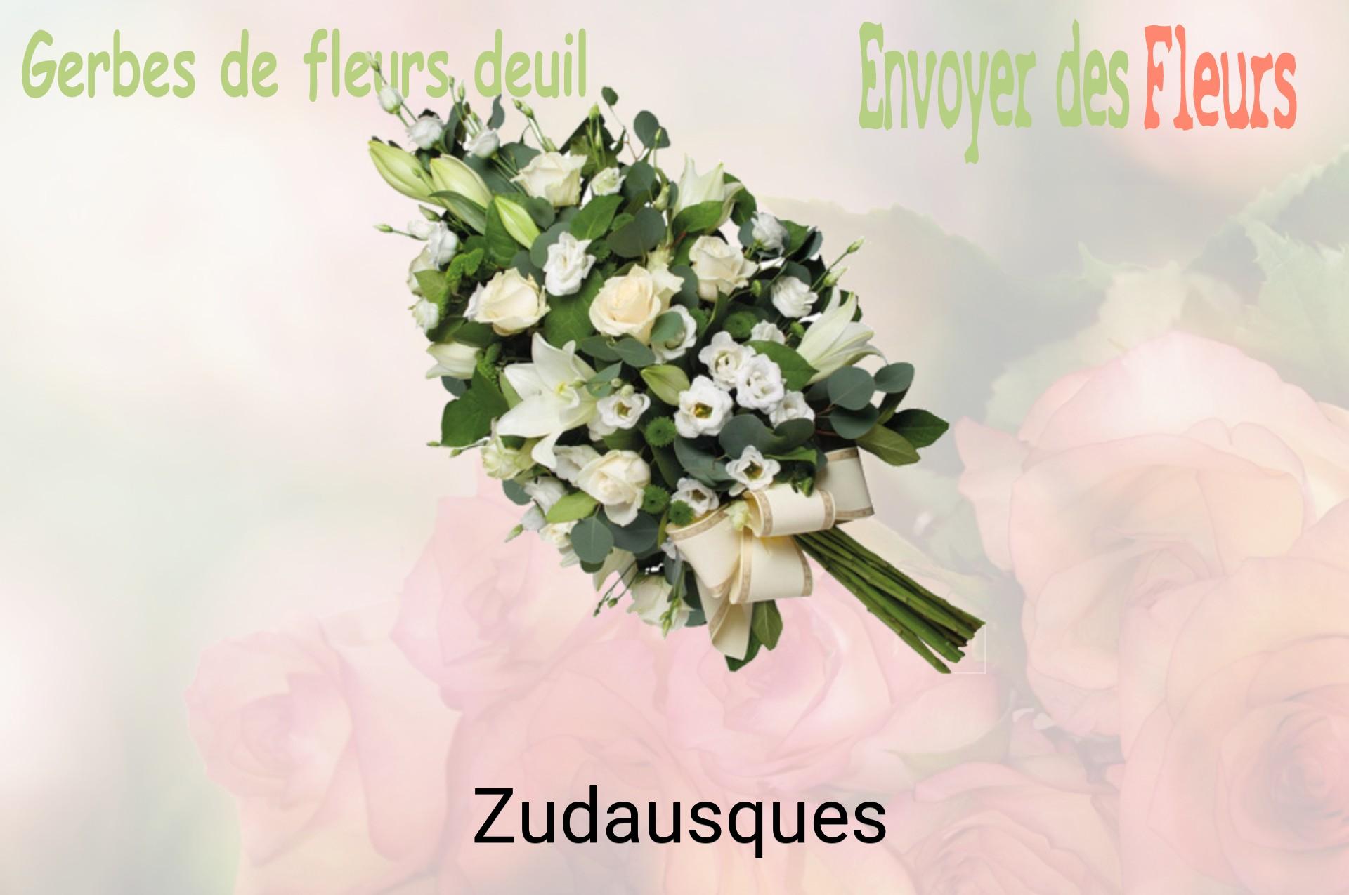 Gerbe de fleurs de deuil livrée à Zudausques